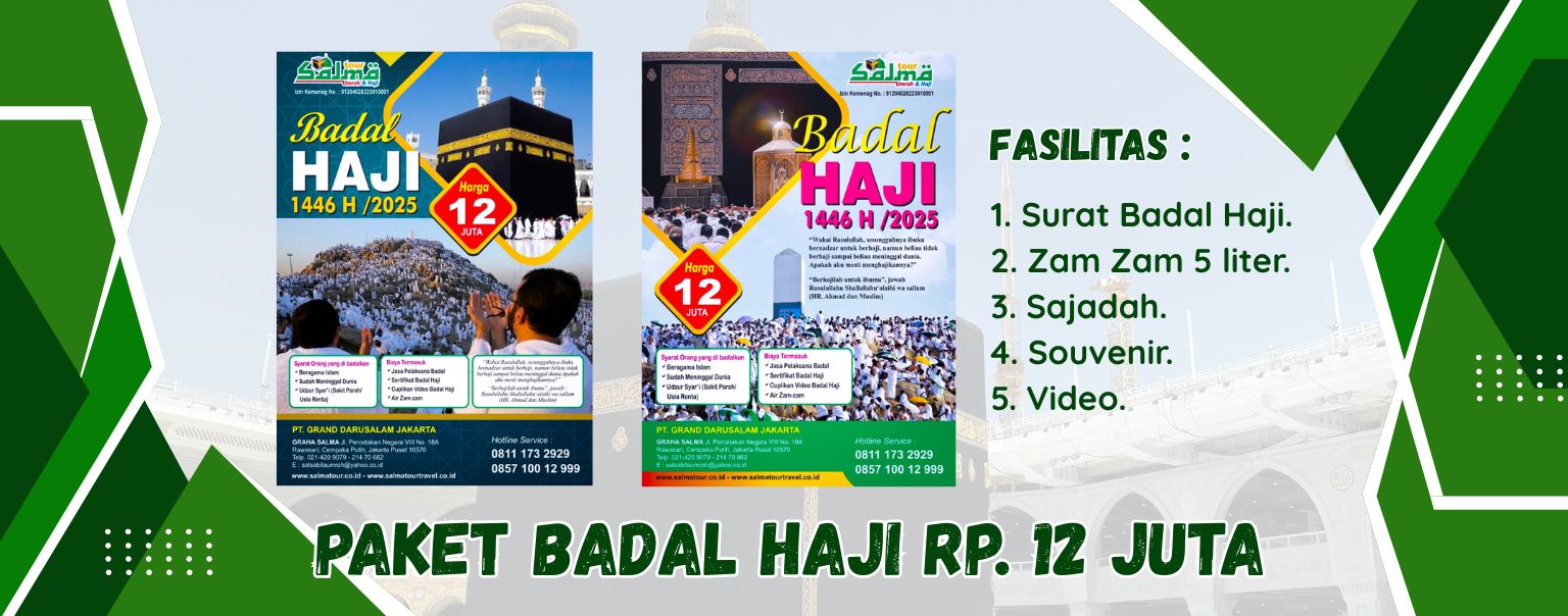 paket badal haji 2025 murah salma tour