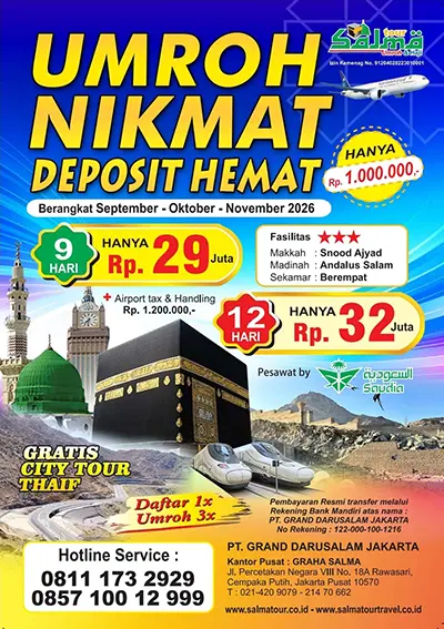 Promo Umroh Nikmat September-November 2026 by Saudi Airlines